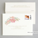 "Floral Vignette" - Wedding Invitations in Brass by Kristen Smith - FREE Recipient Addressing