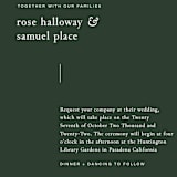 "A Dash of Delight" - Wedding Invitations in Pine Needle by Bramble Studio - Close-Up