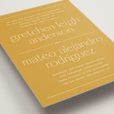 "goldfinch" - Wedding Invitations in Sunshine by Lindsay Stetson Thompson - Close-Up