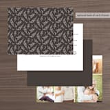 "Herb Garden" - Wedding Invitations in Taupe by Sarah Brown - Back of Card