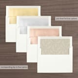 "Herb Garden" - Wedding Invitations in Taupe by Sarah Brown - Envelope Liner Options