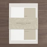 "Herb Garden" - Wedding Invitations in Taupe by Sarah Brown - Assembled