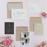"Herb Garden" - Wedding Invitations in Taupe by Sarah Brown - Invitation Suite