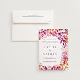 "veranda" - Wedding Invitations in Merlot by Angela Marzuki - Invitation with Envelope