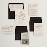 "Mirin" - Wedding Invitations in Linen by Kate Ahn - Invitation Suite