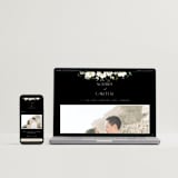 "Botanical Love" - Wedding Invitations in Black Tie by Susan Moyal - FREE Wedding Website