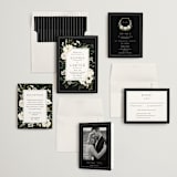 "Botanical Love" - Wedding Invitations in Black Tie by Susan Moyal - Invitation Suite