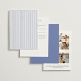 "Coastal Toile" - Wedding Invitations in Periwinkle by Jenna Holcomb - Back of Card Options