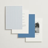 "Coastal Toile" - Wedding Invitations in Sea by Jenna Holcomb - Back of Card Options