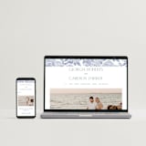 "Coastal Toile" - Wedding Invitations in Periwinkle by Jenna Holcomb - FREE Wedding Website
