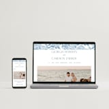 "Coastal Toile" - Wedding Invitations in Sea by Jenna Holcomb - FREE Wedding Website