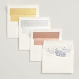 "Coastal Toile" - Wedding Invitations in Periwinkle by Jenna Holcomb - Envelope Liner Options