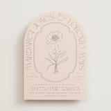 "Flora Arch" - Wedding Invitations in Blush by Baumbirdy - Front