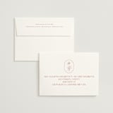 "Flora Arch" - Wedding Invitations in Blush by Baumbirdy - FREE Recipient Addressing