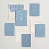 "Flora Arch" - Wedding Invitations in Cerulean by Baumbirdy - Invitation Suite