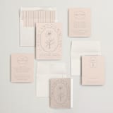 "Flora Arch" - Wedding Invitations in Blush by Baumbirdy - Invitation Suite