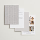 "Capsule" - Wedding Invitations in Stone by Everett Paper Goods - Back of Card Options