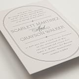 "Capsule" - Wedding Invitations in Stone by Everett Paper Goods - Detail