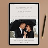 "Capsule" - Wedding Invitations in Stone by Everett Paper Goods - FREE Wedding Website