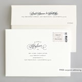 "Fresh Monogram" - Wedding Invitations in Latte by Lauren Chism - FREE Recipient Addressing