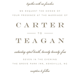 "Stately Florals" - Wedding Invitations in Poppy by Lori Wemple - Close-Up