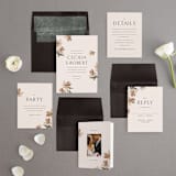 "Halcyon" - Wedding Invitations in Dove by Olivia Kanaley Inman - Invitation Suite