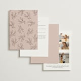 "Delicate monogram" - Wedding Invitations in Blush by Lucrecia Caporale - Back of Card Options