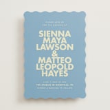 "Sienna" - Wedding Invitations in Skyblue by Ellen Schlegelmilch - Front
