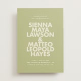 "Sienna" - Wedding Invitations in Lime by Ellen Schlegelmilch - Front