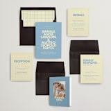 "Sienna" - Wedding Invitations in Skyblue by Ellen Schlegelmilch - Invitation Suite