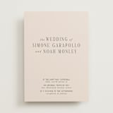 "Fero" - Wedding Invitations in Blush by Pati Cascino - Front