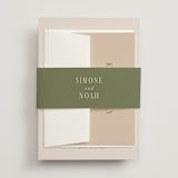 "Fero" - Wedding Invitations in Blush by Pati Cascino - Assembled with Belly Band