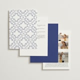 "Santorini" - Wedding Invitations in Cerulean by Zani van Zyl - Back of Card Options