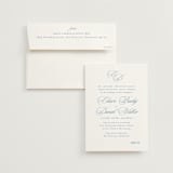 "Aristocratic" - Wedding Invitations in Sky by Creo Study - Invitation with Envelope