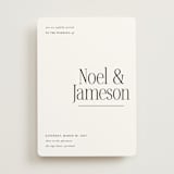 "Modern Space" - Wedding Invitations in Cloud by Ashlee Townsend - Front