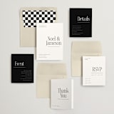 "Modern Space" - Wedding Invitations in Cloud by Ashlee Townsend - Invitation Suite