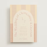 "Trois" - Wedding Invitations in Sorbet by Blustery August - Front