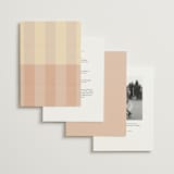 "Trois" - Wedding Invitations in Sorbet by Blustery August - Back of Card Options