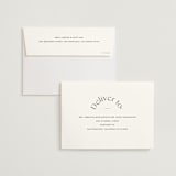 "Trois" - Wedding Invitations in Almond by Blustery August - FREE Recipient Addressing