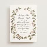"Vintage Roses" - Wedding Invitations in Snow by Tara Grangroth - Front