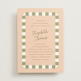 "Boardwalk" - Wedding Invitations in Peach by Baumbirdy - Front