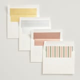 "Boardwalk" - Wedding Invitations in Peach by Baumbirdy - Envelope Liner Options