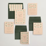 "Boardwalk" - Wedding Invitations in Peach by Baumbirdy - Invitation Suite