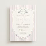 "Vintage Whimsy" - Wedding Invitations in Peony by Corinne Malesic - Front
