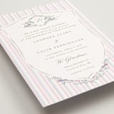 "Vintage Whimsy" - Wedding Invitations in Peony by Corinne Malesic - Detail