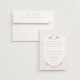 "Vintage Whimsy" - Wedding Invitations in Peony by Corinne Malesic - Invitation with Envelope