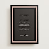 "Elance" - Wedding Invitations in Onyx by Eric Clegg - Front