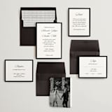 "Black Tie" - Wedding Invitations in Ink by That Girl Press - Invitation Suite