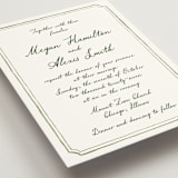 "Handwritten" - Wedding Invitations in Moss by Cass Loh - Detail