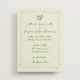 "The Pairfect" - Wedding Invitations in Waterlily by Helena Vitto - Front